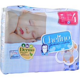 Chelino Nature Pañal Infantil Talla 4 (9-15 kg), 204 Pañales : :  Bebé